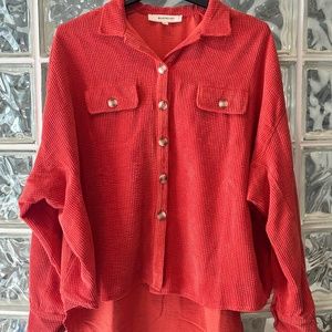 Blue Velvet Brand Corduroy Shacket